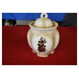 Vtg Handmade Covered Jar