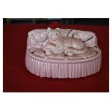 Ceramic Cat on a Sofa Planter