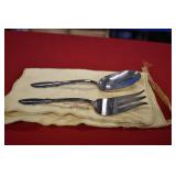 Original Rogers Serving Spoon and Fork