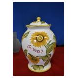 Biscotti Sunflowre Cookie Jar