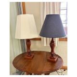 Wooden Table Lamps with Shades