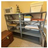 Gray Metal Storage Shelving Unit