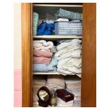 Linens and Bathroom Closet Lot