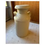 Metal Milk Can, 26 Inches Tall