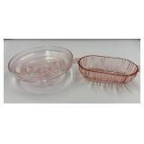 Pink Depression Glass Bowls