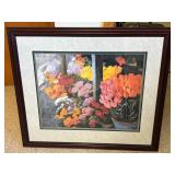 Jim Gray Framed Floral Artwork, 36X32