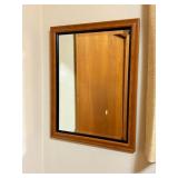 Wood-Framed Wall Mirror