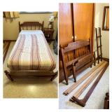 Vtg. Twin Bunk Bed with Ladder