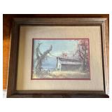Framed Rustic Landscape Print by Ben Hampton