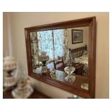 Rectangular Wooden Wall Mirror