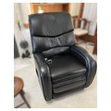 Black Leather Electric Recliner Chair
