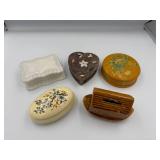 Five Decorative Boxes