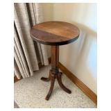 Wooden Pedestal Side Table