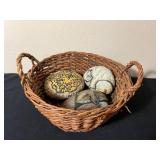 Hand-Painted Animal Art Rocks Set