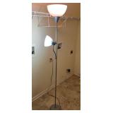 Two-Light Floor Lamp w/White Shades 72ï¿½ï¿½