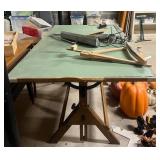 Vtg Drafting Table W/Supplies 60ï¿½ï¿½x37.5ï¿½ï¿½x34.5ï¿½ï¿½