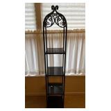 Black Metal 5-Tier Corner Shelf 12ï¿½ï¿½x12ï¿½ï¿½x66ï¿½ï¿½