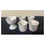 Vtg Pier 1 Ceramic Egg Cups Set