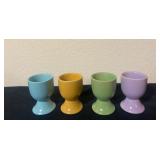 4 Vtg Ceramic Egg Cups 2.5ï¿½ï¿½