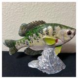 Vtg Handpainted Fish Figurine 6ï¿½ï¿½x2ï¿½ï¿½x4.5ï¿½ï¿½
