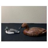 Vtg Handcrafted Wooden Duck Figurines.