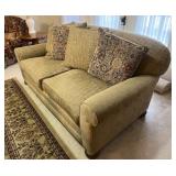 Vtg Beige Upholstered Sofa 77ï¿½ï¿½x39ï¿½ï¿½x37ï¿½ï¿½