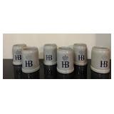 6 HB Ceramic Beer Steins 4ï¿½ï¿½x5ï¿½ï¿½