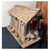 Vtg Wooden Covered Bridge Model 9ï¿½ï¿½x16ï¿½ï¿½x12ï¿½ï¿½