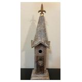 Vtg Wooden Birdhouse w/Steeple 24ï¿½ï¿½