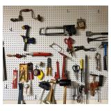 Tools on Pegboard Display