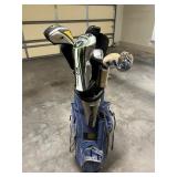 Vtg Golf Club Set w/Blue Golf Bag 35.5ï¿½ï¿½