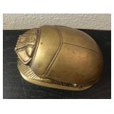 Vtg Scarab Hinged Trinket Box 3.5ï¿½ï¿½x2.5ï¿½ï¿½x1.5ï¿½ï¿½