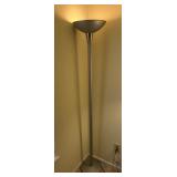 Modern Silver Torchiere Floor Lamp