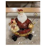 Holiday Living Vtg Santa Figurine 10ï¿½ï¿½x9ï¿½ï¿½x9.5ï¿½ï¿½