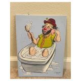 Clown Artwork by Homeowner 9ï¿½ï¿½x12ï¿½ï¿½