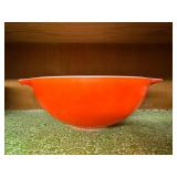 (P)ï¿½Vtg Pyrex Orange Mixing Bowlï¿½13x10x4.5