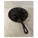 (P)ï¿½Vtg Cast Iron Sectioned Skilletï¿½13ï¿½9
