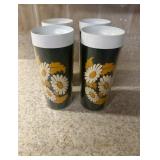 (K)ï¿½Vtg. (Daisy) Thermo-Serv Tumblersï¿½2.75ï¿½6.25