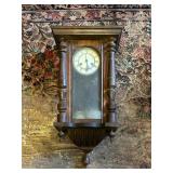 (DR)ï¿½Vtg Wall Clockï¿½13.5x7x27