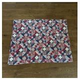 (LR)ï¿½Vtg 2-Sided Baby Blanketï¿½41ï¿½32