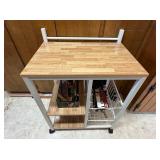 (P)ï¿½Kitchen Cart w/Storageï¿½24x17x33