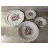 (P)ï¿½Vtg Floral Dinnerwareï¿½19 pcs.