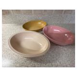 (K)ï¿½3 Vtg Melmac/Melamine Serving Bowlsï¿½10ï¿½2