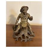 (DR)ï¿½Vtg Light & Inkwellï¿½6x6x7