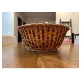 (LR)ï¿½Tortoise Shell Bamboo Basketï¿½12ï¿½5