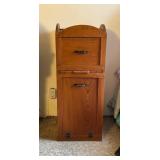 (LR)ï¿½Vtg Wooden Tiltout Veggie Binï¿½18x18x46