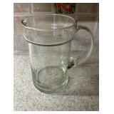 (K)ï¿½Vtg Clear Glass Pitcherï¿½9ï¿½9