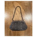 (LR)ï¿½Vtg Metal/Leather Coin Purseï¿½3.5ï¿½2