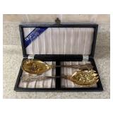 (P)ï¿½Eales Gold-Plated Salad Setï¿½9ï¿½ long