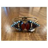 (LR)ï¿½Vtg Gypsy Braceletï¿½2.5ï¿½2.25